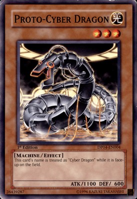 1st Ed Proto-Cyber Dragon DP04-EN004 Yugioh-image