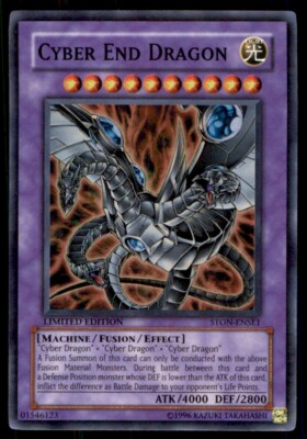 Yu-Gi-Oh! Cyber End Dragon #STON-ENSE1 Light Play-image