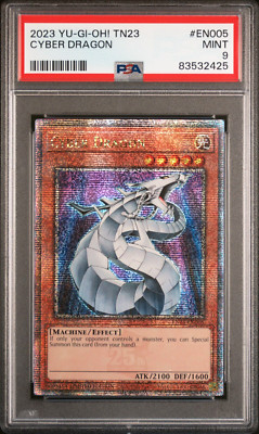 2023 Yugioh PSA 9 Cyber Dragon TN23-EN005 Quarter Century Secret Dueling Heroes-image