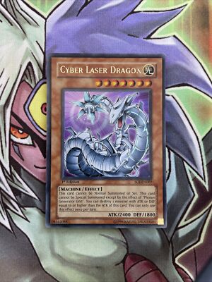 SOI-EN007 Cyber Laser Dragon Ultra Rare 1st Edition NM Yugioh Card-image