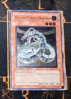 YUGIOH Proto-Cyber Dragon (SOI-EN010) Ultimate Rare 1st Edition Excellent-image