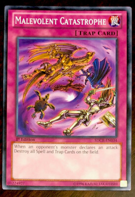 Malevolent Catastrophe SDCR-EN034 YuGiOh! Cyber Dragon Revolution 1st Ed New x1-image
