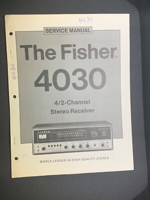 Fisher 4030 Service Manual 4/2 Channel Stereo Receiver Original-image