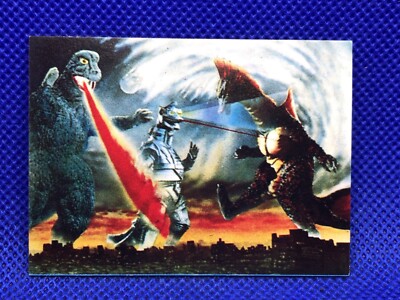 Terror of Mechagodzilla  Mini menko card 2.5 in No.51 TOHO 1970's Japanese F/S-image