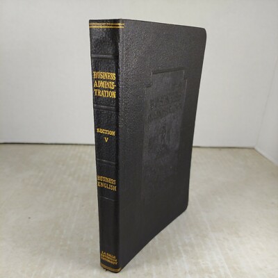Antique 1919 Leather Business Administration LaSalle Extension University Vol 5-image