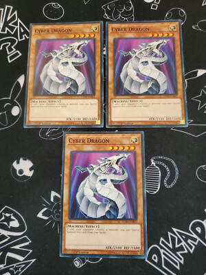 Yugioh - Cyber Dragon LEDD-ENB01 NM 1st ed Common x3-image