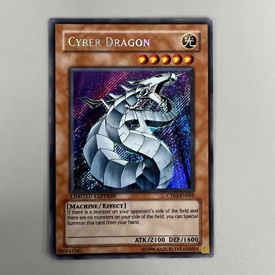 CYBER DRAGON YU-GI-OH CARD YUGIOH TRADING CARD GAME LIMITED EDITION 1996-image