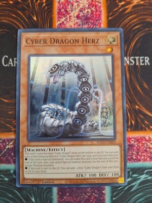 Yu-Gi-Oh! TCG Cyber Dragon Herz SDCS-EN009 Super Rare 1st Edition Near Mint a1/-image