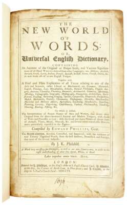 Edward Phillips / New World of Words Or Universal English Dictionary 1706-image