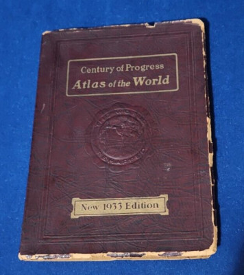 Century Of Progress Atlas Of The World 1933 The Geographical Publishing Co-image