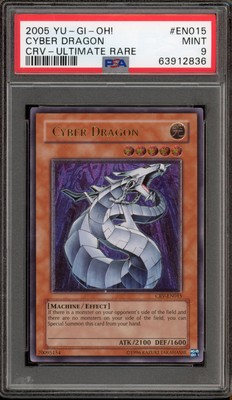 Yu-Gi-Oh! Cyber Dragon Unlim. Ultimate Rare CRV-EN015 EURO PRINT PSA 9 Mint-image