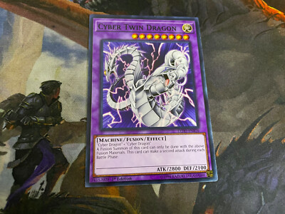 YuGiOh! 1x (NM) Cyber Twin Dragon LEDD-ENB26 1st Edition Common -image