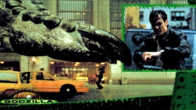Godzilla Supervue 1998 Inkworks Promo Card P1 Size Does Matter-image