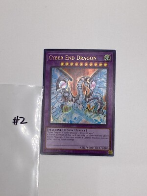 Yugioh Foil Misprint Cyber End Dragon SDCS-EN041 #2-image