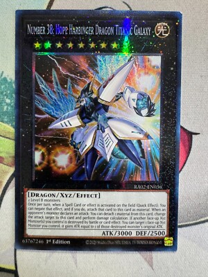 Number 38: Hope Harbinger Dragon Titanic Galaxy Holo Yugioh TCG YG571-image
