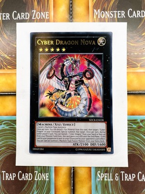 Cyber Dragon Nova SDCR-EN038 Ultra Rare 1st Edition YuGiOh Card-image