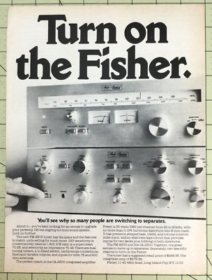 1975 Fisher FM-2300 CA-2300 Stereo 1-Page Magazine Ad-image