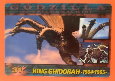 No.31 KING GHIDORAH GODZILLA Card MORINAGA Wafer very rare Japanese 2004-image