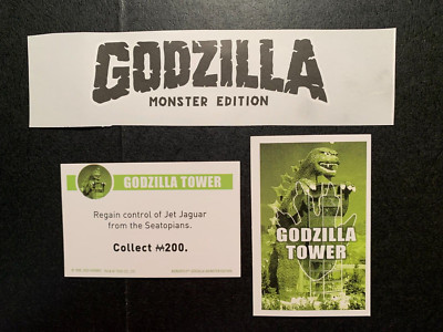 Monopoly Godzilla JET JAGUAR SEATOPIANS  Godzilla Tower Game Replacement Piece-image