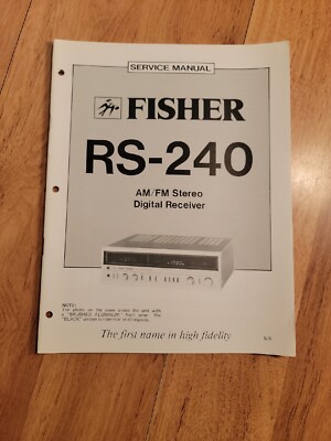 Fisher RS-240    Stereo Receiver Service Manual -image
