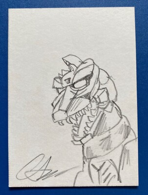 2006 GODZILLA KING OF THE MONSTERS - SKETCH by CHRIS SCALF of Mechagodzilla-image