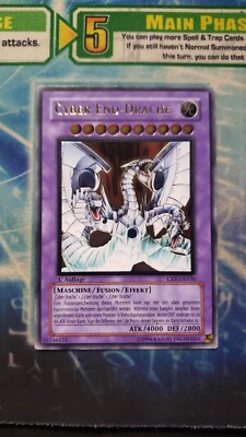 YUGIOH! GERMAN Cyber End Dragon Ultimate Rare CRV-DE036 1st Edition LP-image
