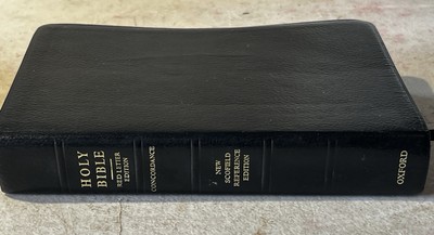 New Scofield Reference Edition Holy Bible Oxford KJV 1967 Leather Good Condition-image