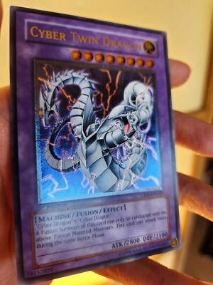 Yugioh! Cyber Twin Dragon CRV-EN035 Ultimate Rare 1st Edition NM/Mint-image