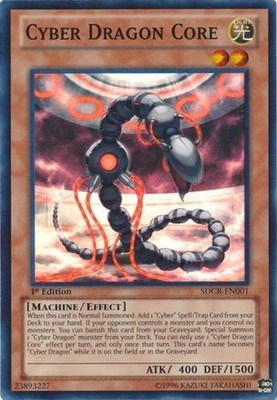 Cyber Dragon Core - SDCR-EN001 - Super Rare - 1st Edition x1 Lightly Played-image