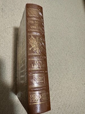 EASTON PRESS ERIK LARSON SIGNED FIRST EDITION - The Demon of Unrest New Sealed-image