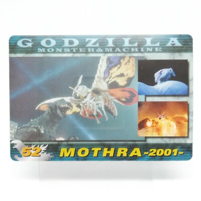 Mothra No.52 Godzilla Card Monster & Machine  MORINAGA Wafers JAPAN-image