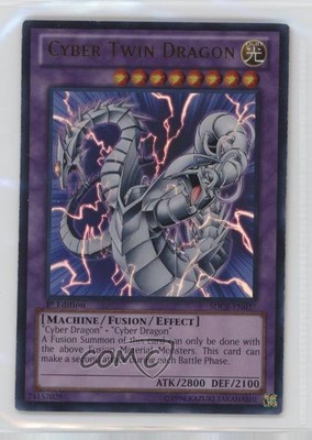 2014 Yu-Gi-Oh! Revolution Structure Deck 1st Edition Cyber Twin Dragon qg3-image