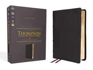NASB, Thompson - Leather Bound, by Zondervan; Thompson Dr. - Very Good-image