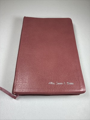 New Open Study Bible NAS Bonded Leather Nelson 1975DR Dusty Rose 1990 Indexed-image