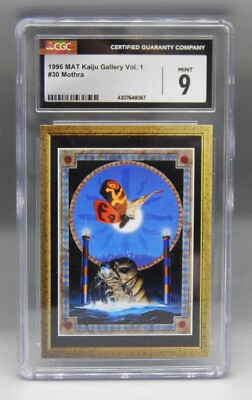 CGC 9 Japanese MAT Kaiju Gallery #30 MOTHRA trading card JAPAN Toho GODZILLA !!!-image
