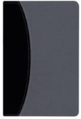 HCSB Hand Size Giant Print Reference Bible, Black/Gray Simulated Leather by...-image