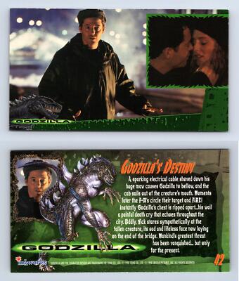 Godzilla's Destiny #42 Godzilla 1998 Inkworks Supervue Trading Card-image