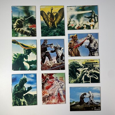 1970’s vintage Trading cards Godzilla japanese King of the monsters cards set.-image