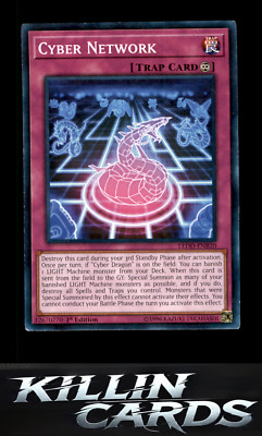 1st Edition Cyber Network LEDD-ENB20 Common Legendary Dragon Decks YuGiOh Card N-image