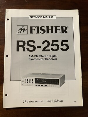 Fisher RS-255 Stereo Digital Receiver Service Manual OEM Vintage Diagrams Repair-image