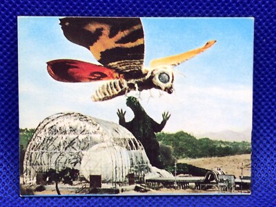 Mothra Godzilla Mini menko card 2.5 in No.078 TOHO 1970's Japanese rare F/S-image