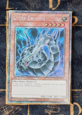 YUGIOH Cyber Dragon (RA03-EN155) Platinum Secret Rare 1st Edition NM-image