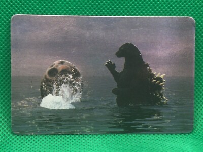 Godzilla Mothra 36  HOLO Prisim rare  Meiji card TOHO 1993 vintage Japan-image