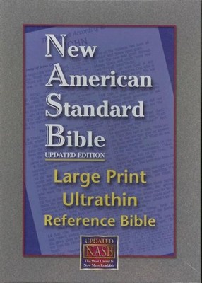 NASB LARGE PRINT ULTRATHIN REFERENCE (BUGUNDY, BONDED By The Lockman Foundation-image