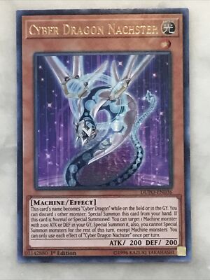 Yu-Gi-Oh! “CYBER DRAGON NACHSTER” Ultra Rare 1st Ed DUPO-EN036 Ex-NM-image