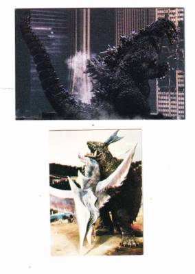 Japanese language GODZILLA and GAMERA non-sports cards. -image