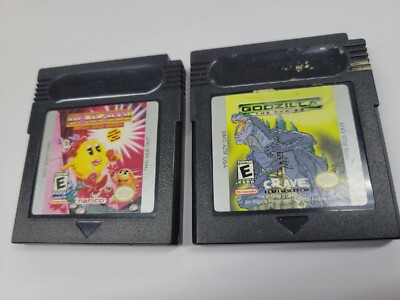 MS. Pac-Man: Special Color Edition, AND GODZILLA CRAVE, Nintendo Game Boy GAMES-image