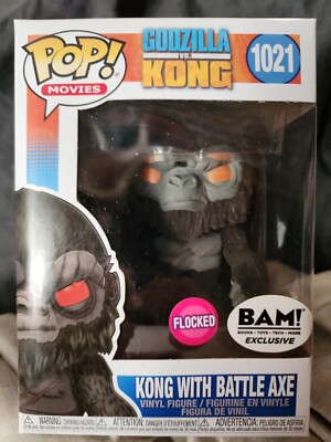Funko Pop. Godzilla vs Kong Kong with Battle Axe Flocked BAM Exclusive  #1021-image