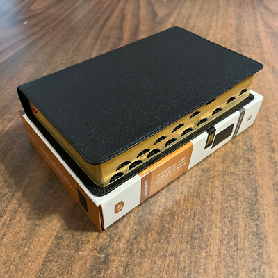 KJV Large Print Single Column Bible Indexed - $124.99 Retail - Genuine Leather-image