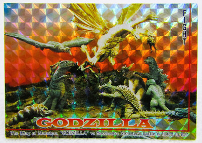 1995 Amada Toho Godzilla Destroy All Monsters Ghidorah Prism Trading Card #48-image